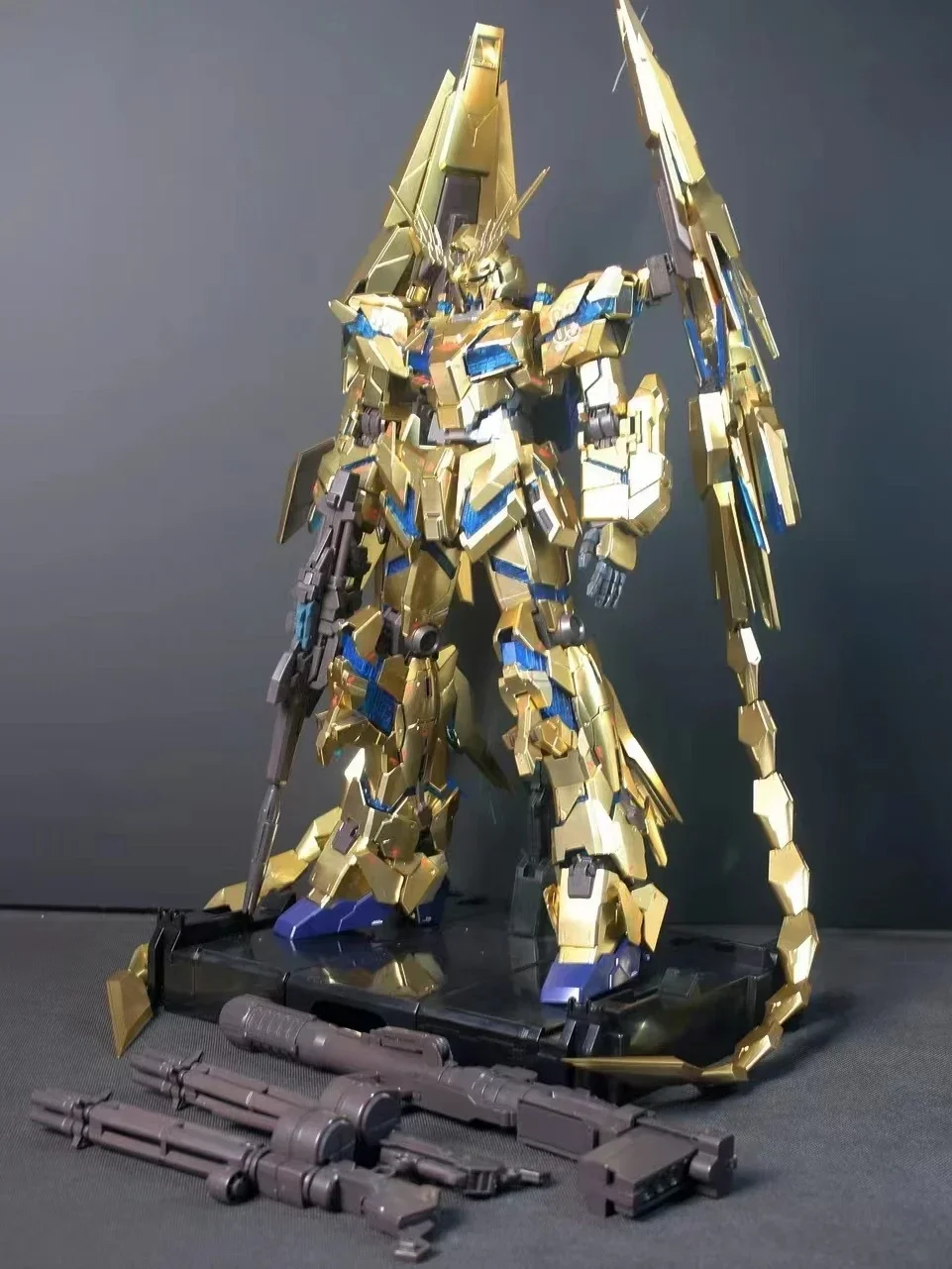 DABAN รุ่น PG 1/60 Rx-0 Unicorn 03 Phenex Narrative Ver Gold เคลือบประกอบหุ่นยนต์ชุดสะสมตุ๊กตาของเล่นของขวัญ