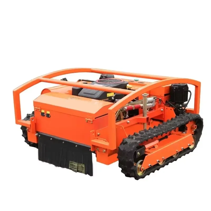 LD-550 9HP Max 50 Degree Slope Professional Remote Control Lawn Mower With Track for Farm Garden and Home Orchard