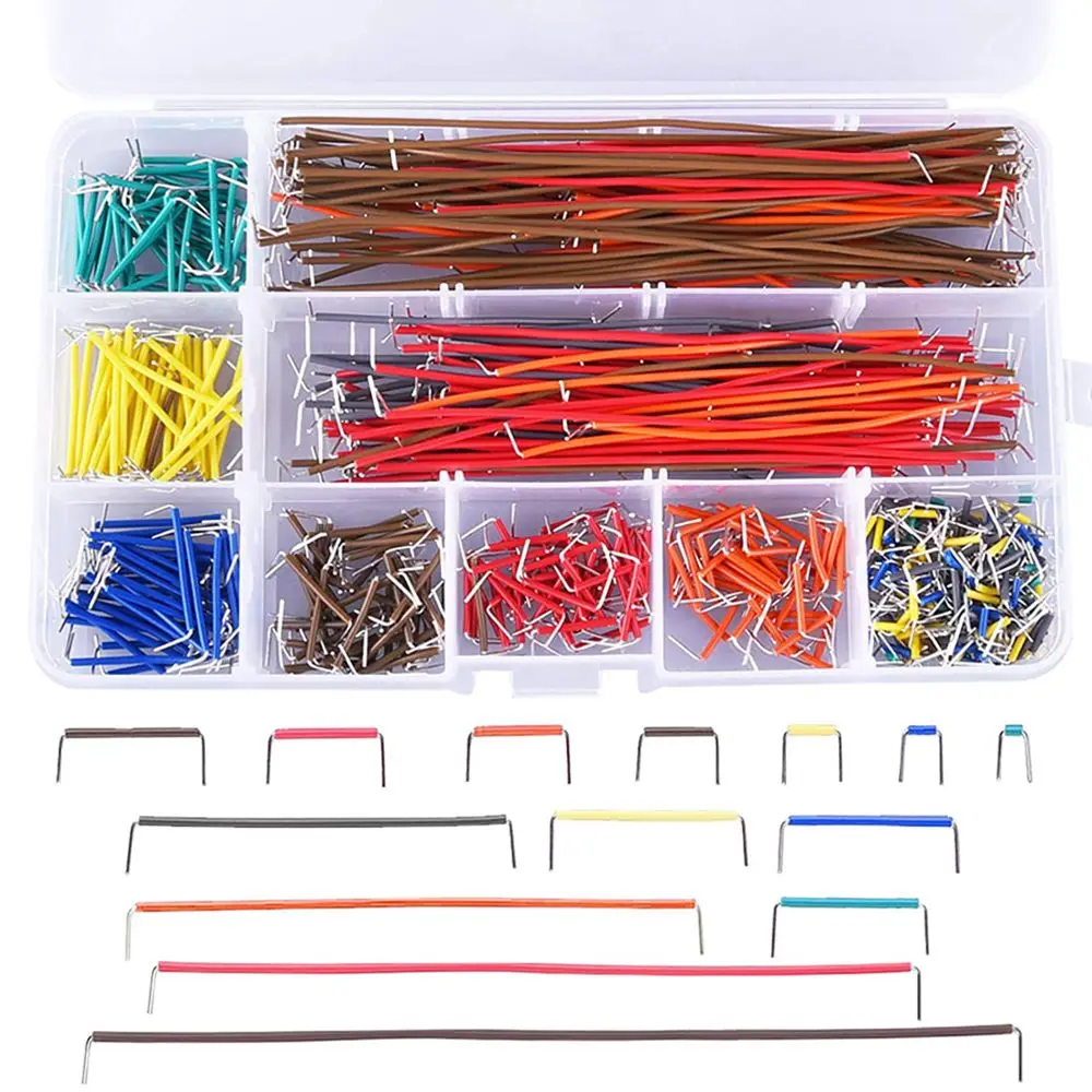 14 Lengths Electrical Supplies Breadboard Jumper Wire Electrical Wires Assorted Jumper Wire Kit