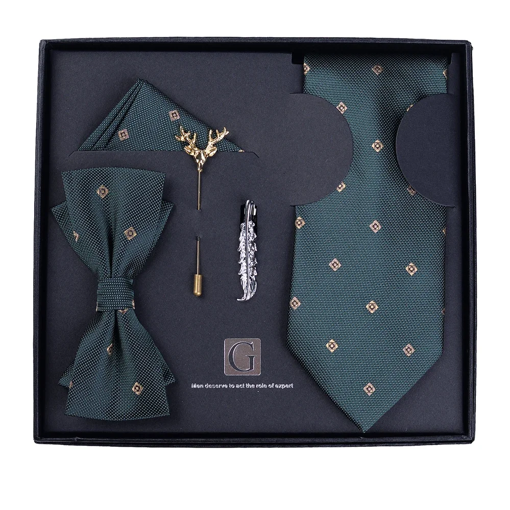 Tie gift box set for men bridegroom business formal retro bow tie fashion version birthday gift casual to send boys tide