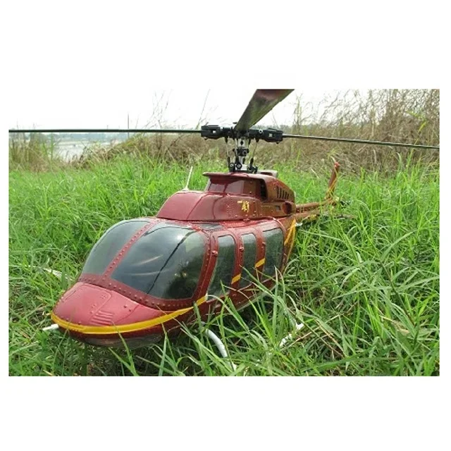 Helicopter Fuselage 470 size BELL 407 Red Gold Painting KIT Version Remote Control Model Toys