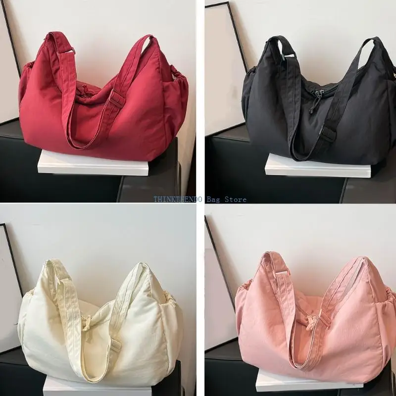 

340D Practical Nylon Shoulder Bag Spacious Crossbody Bag Easy Access Design