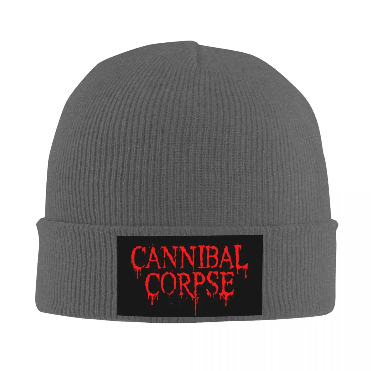 Cannibal Corpse Metal Skateboard Warm Knitted Cap Hip Hop Bonnet Hat Autumn Winter Outdoor Beanies Hats for Unisex Adult