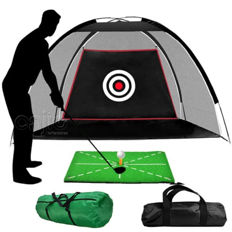 Inflatable Indoor Outdoor Golf Practice Swing Simulator Net Cage Play Sports