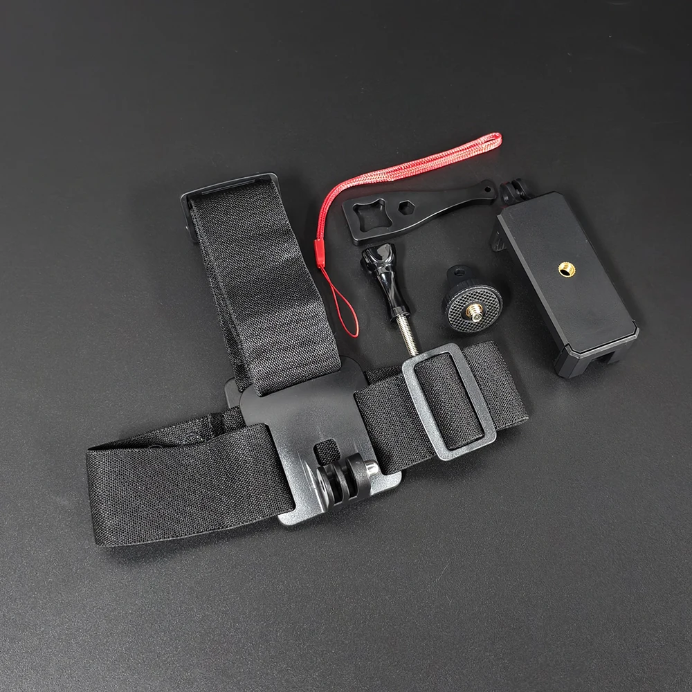Head Mount Strap Mobile Phone Holder with Phone Clip Kit for Smartphones GoPro Hero 13 12 11 10 Insta360 SJCAM for DJI OSMO