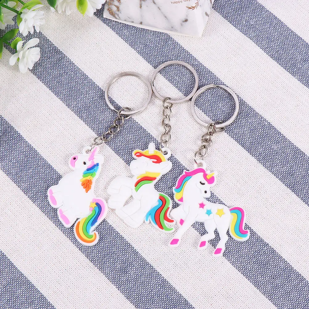 48Pcs Unicorn Key Ring Fashion Bag Pendant Keychain Decoration Perfect Gift for Friends Family Graduation