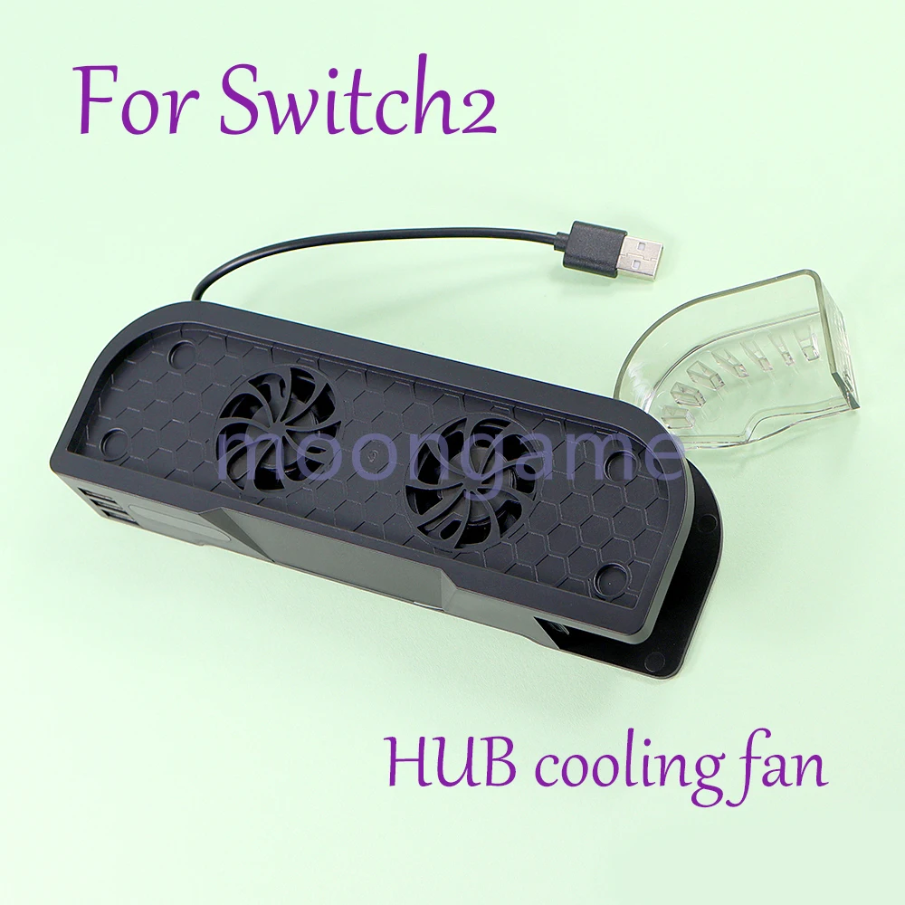 

1PC For Switch 2 HUB Cooling Fan for NS2 Console Cooling Fan With 3 USB Prot Store Game Card