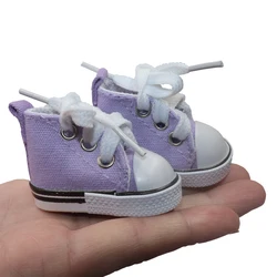 Mini Lace Flats Sneakers Shoes for dolls 5 30 cm Fashion High Top Casual Canvas Shoes for 1/6 12inch bjd Doll Accessories