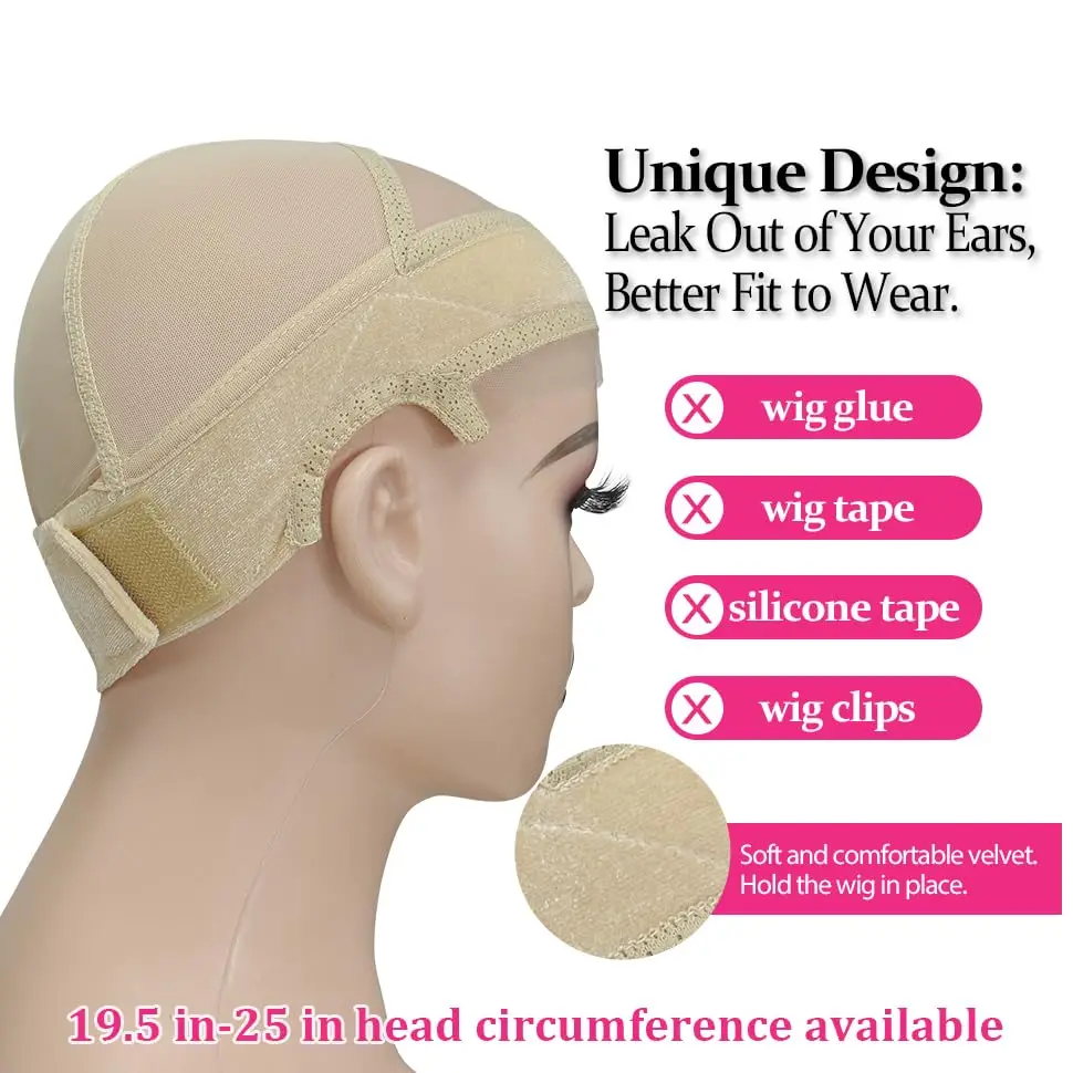 Gorra de agarre para peluca para mujer, регулируемая, мужская интеллектуальная лазная pelucas в форменте пигмент в питания, повторенная одежда