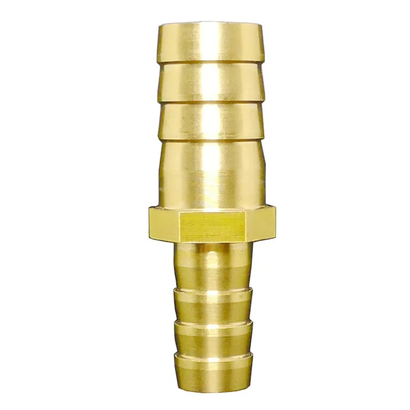 4 6 8 10 12 14 16 19mm Hose Barb OD Brass Pipe Fitting Straight Reducer Adapter Connector