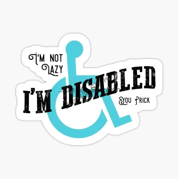 Disabled Wheelchair Creative Warn Vinyl Sticker Laptop Stickers Biology Accesorios Truck Stickers Kids Windows Walls Decals
