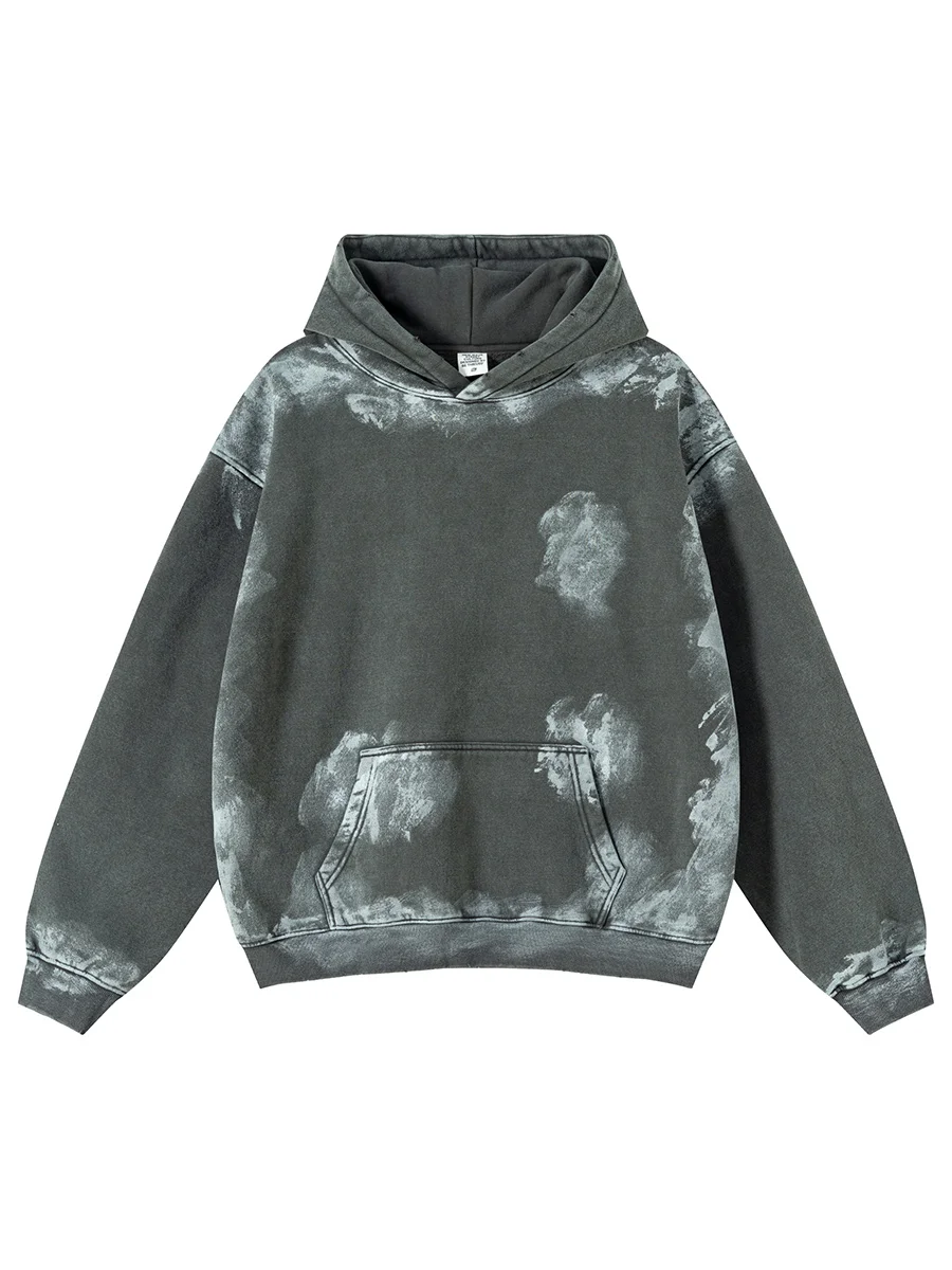 

Мужская толстовка American Heavyweight Vintage Slim Fit с принтом, повседневная, свободного кроя, с длинными рукавами, осенне-зимняя, из смесового хлопка и полиэстера