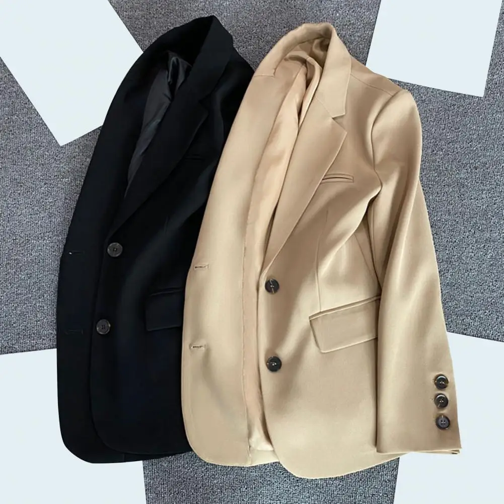 2025 Women Blazer Formal Long Sleeve Anti-wrinkle Lapel Commute Cardigan Business OL Style Ladies Suit Coat Female Clothes