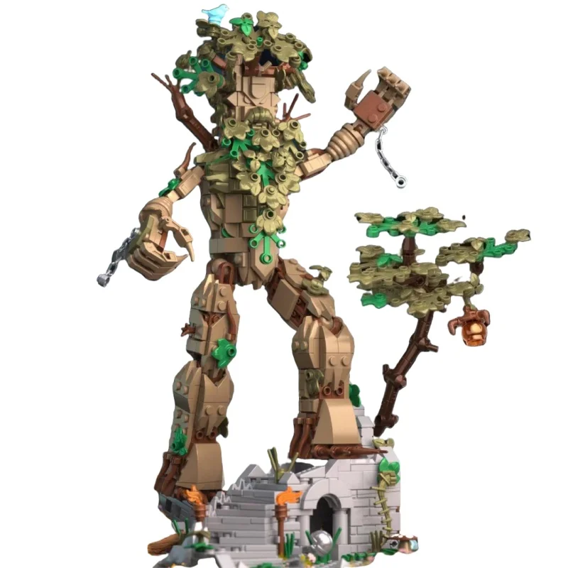

Arboreal Keep Деревянные человечки, модель куклы, строительные блоки, игрушки, мелкие частицы, классический набор кирпичей из фильма для детей, идеи на Хэллоуин, подарки