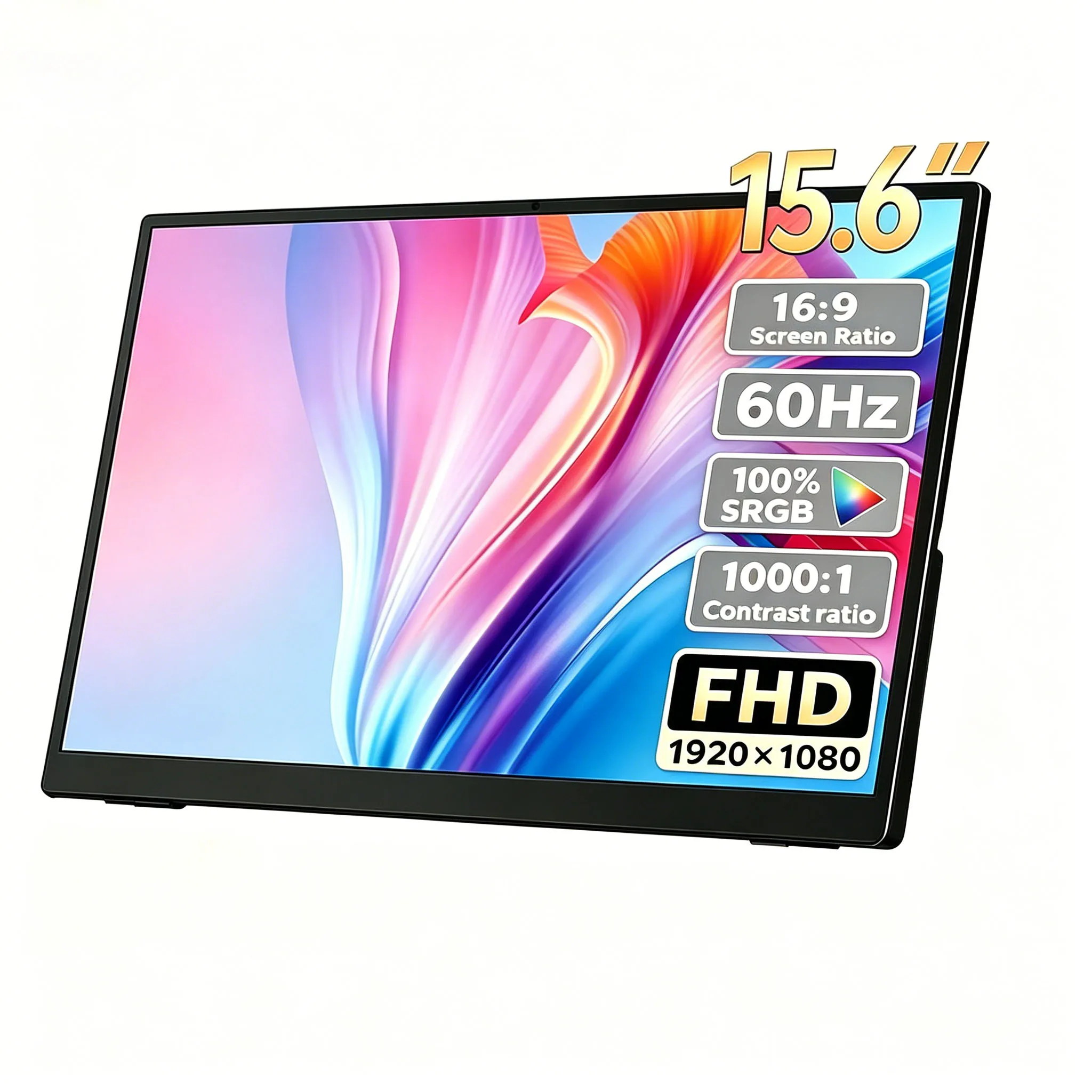 

15.6 Inch 1080P Portable Monitor 16:9 Full Screen Extension for Laptop Phone Game Console