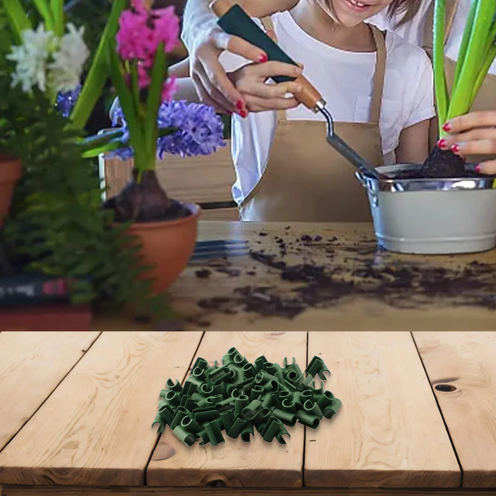 Pack Of 50 Garden Cane Connectors For Fruit Cage Netting Sturdy PP Material For Easy Use In Orchards And Gardens
