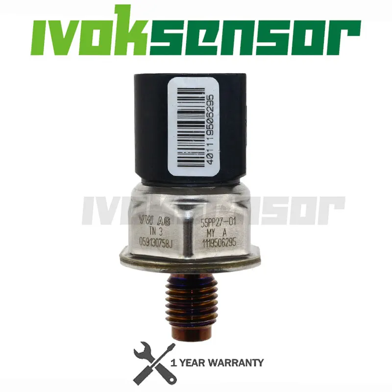 FUEL HIGH PRESSURE RAIL SENSOR Switch For  AUDI A4 A5 A6 A8 Q7 2.7 3.0 4.2 TDI VW TOUAREG PHAETON 059130758J 55PP27-01