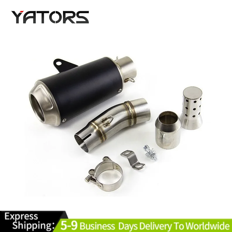 

For Kawasaki Ninja 400 Ninja 500 Z400 Z500 Exhaust Tips Mid Pipe Slip On Muffler Exhaust Systems Exhausts Pipes