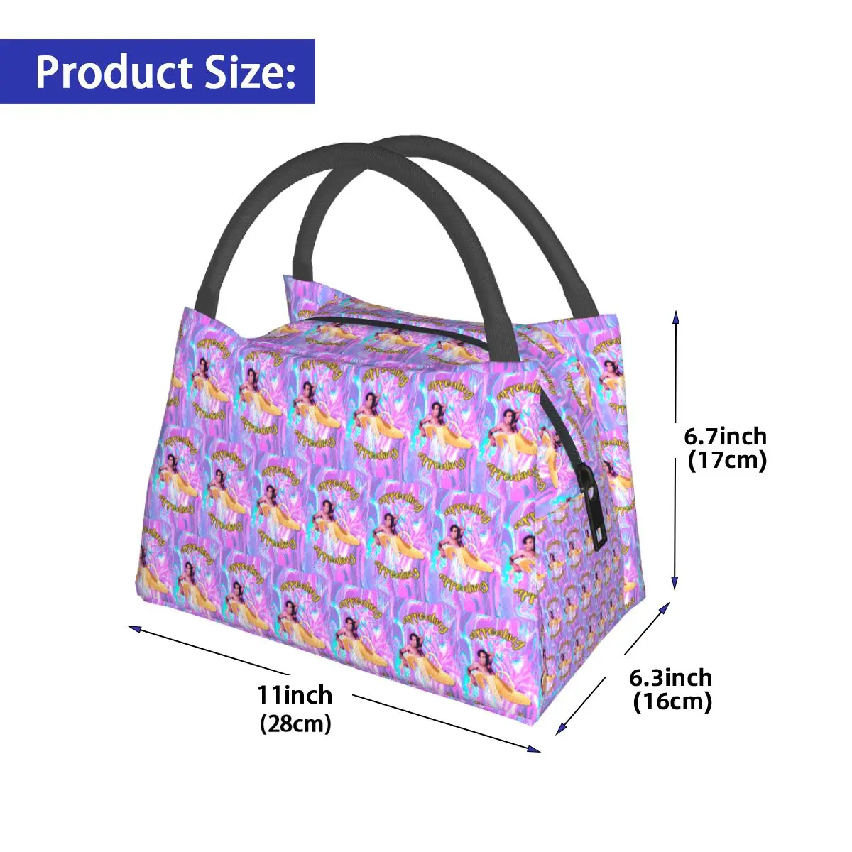 Nicholas Cage Banana Appealing Insulated Lunch Bag for Women Picnic Storage Food Boxes Portable Cooler Thermal Lunch Box Tote