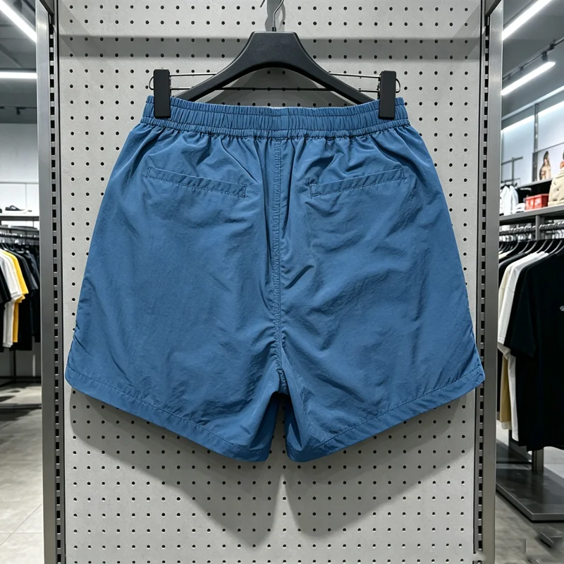 Embroidery Label Madness MDNS Shorts Summer Daily Shortpants Japan Men Women Loose V-shape Drawstring Waterproof Short Pants