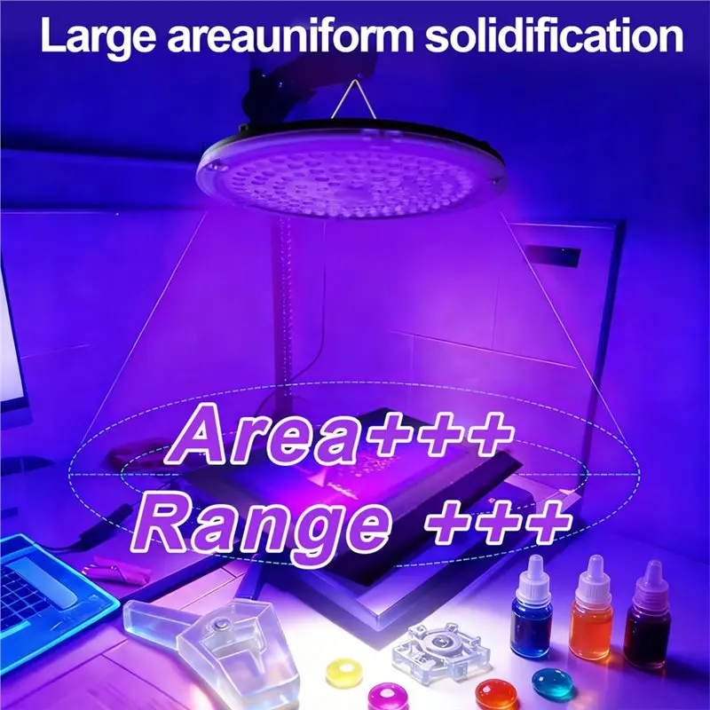 WORTHOWN-UV Ultraviolet Resin Lamp USB Powered Used To Make Jewelry Earrings Keychains DIY Curing Lamp 8W 120 LED Beads