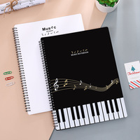 A4 New Data Book Loose-leaf Transparent Insert Bag Music Folder Piano Student Art File Folders Storage Book