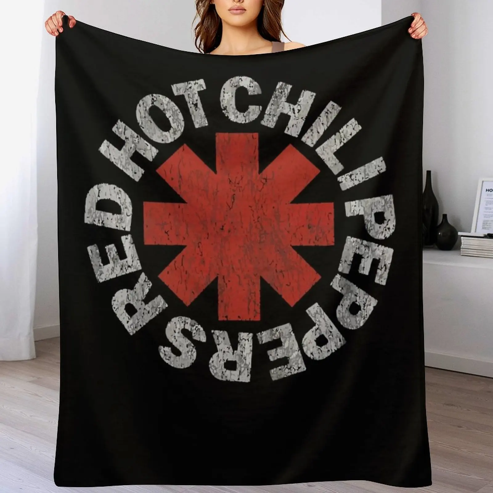 레드 핫 칠 페퍼스 던지기 담요 거대한 소파 대형 침낭 폴라 담요