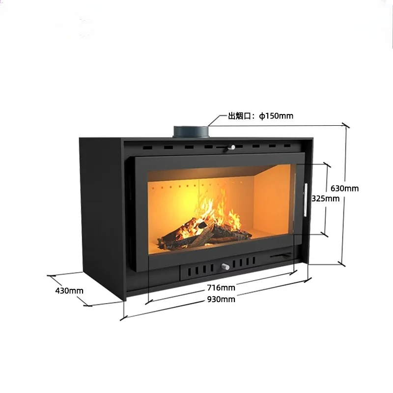 

Прямые поставки с завода для зимнего отопления, стальная пластина, дровяная печь, вермикулит, дровяная печь B & B, настоящий камин