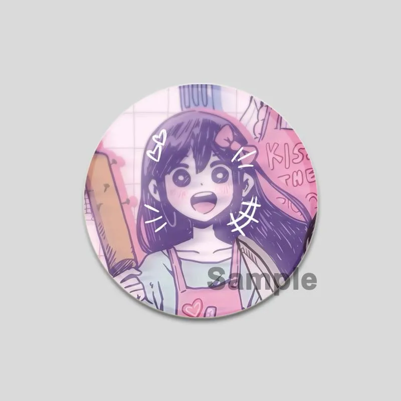 Game Omori Sunny and Mewo Round Brooch Creative Clothes Backpack Accessories Cartoon Funny Soft Button Pins Enamel Badge Jewelry