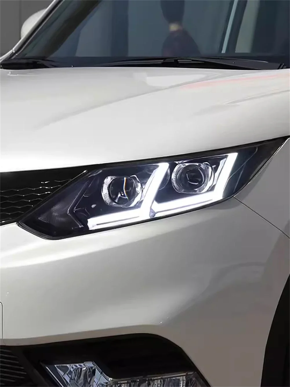 Auto led Koplamp Montage voor 16-17 Nissan Qashqai DRL dagrijverlichting richtingaanwijzer 2 stuks