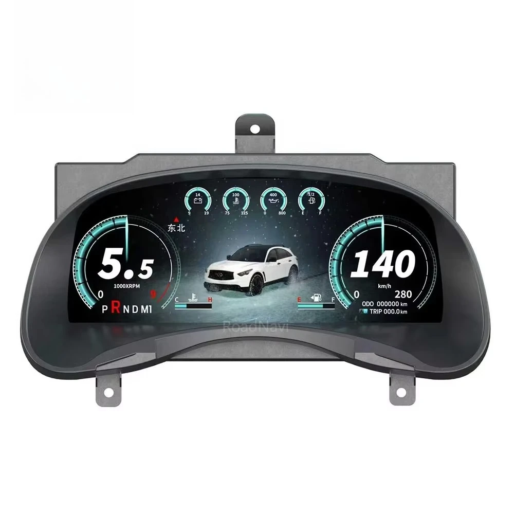 

RoadNavi 12.3'' LCD Digital Cluster RN-1029 for Infiniti QX70 FX35 FX37 FX50 2009-2016 Dashboard Panel Speedometer
