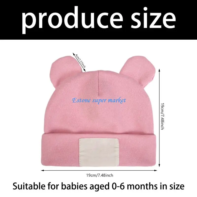 090B قبعة الوليد الدب نمط الجوارب نسيج القطن والبوليستر لمسة لطيفة لراحة الطفل #6