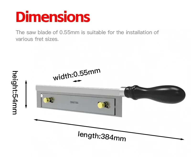 Guitar Fret Saw Acoustic and Electric Guitar Fret Slot Saw  Installing Fret Wires Tool Making Repairing Saw