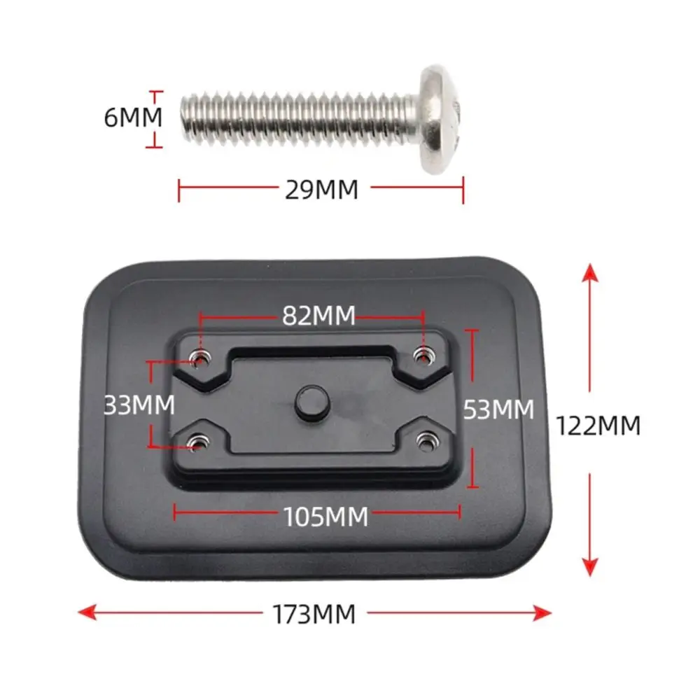 بولي كلوريد الفينيل قارب قابل للنفخ الصيد رود حامل الغراء على الوسادة دائم الصيد كاياك ملحق سهلة التركيب الأسماك السوداء جبل الإصلاح #6