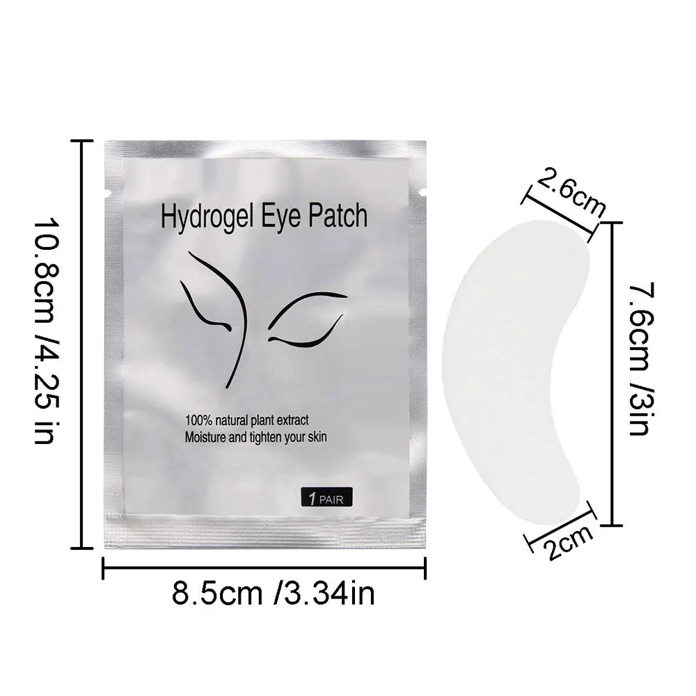 50 Paar Wimpers Voor Wimperverlengingen Eye Pads Kussens Wegwerp Patch Onder Lash Tips Pluisjes Gratis Sticker Wraps Make-Up