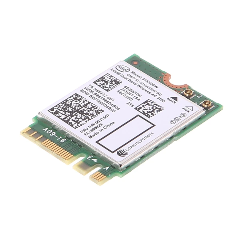 Carte WiFi double bande sans fil 3165 3165NGW, NGFF, compatible pour