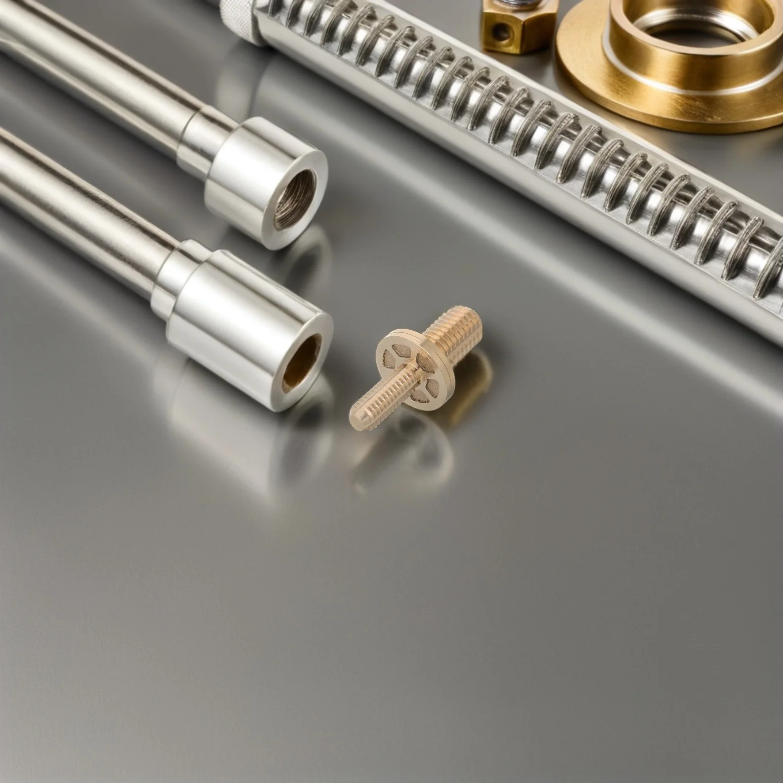 

2 Pcs Billiard Cue Accessories Stick Connection Screws Extension Extended Handle Pool Joint Sticks Hardware Brass Part