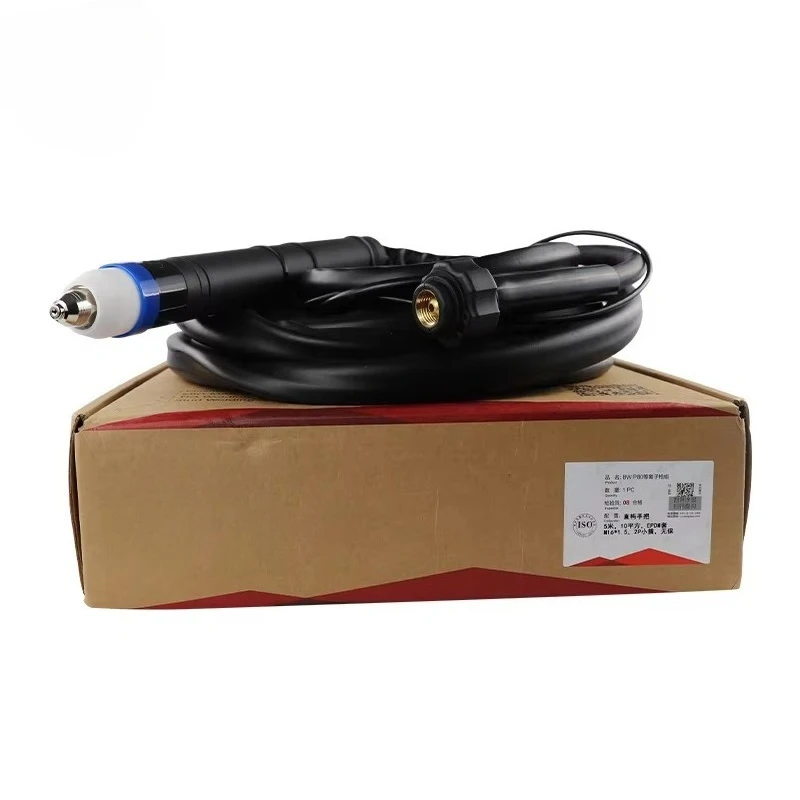 1sets Original Black Wolf P80 Cnc Plasma Cutting Head with 7m Hose Complete Straight Torch 8 Meters Cable  P-80 Automatic Torch