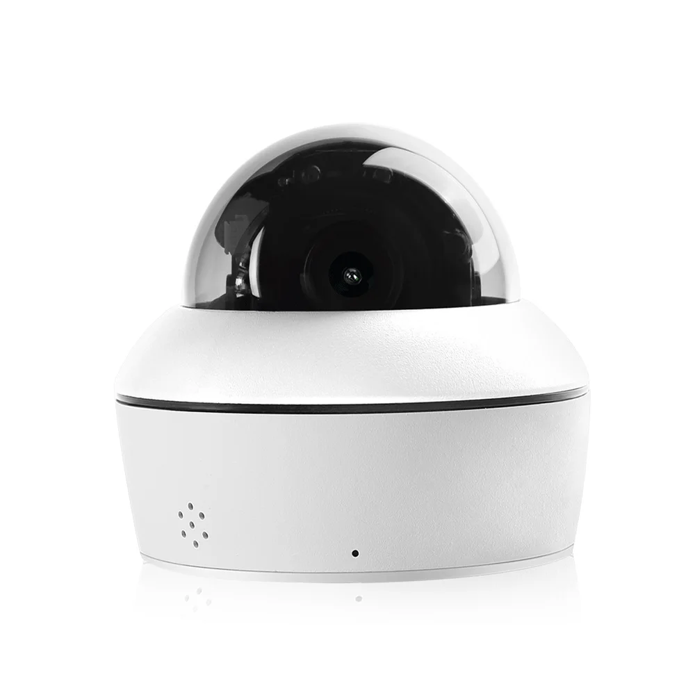 HD 5MP Security Surveillance POE PTZ Dome 5X Auto Zoom Outdoor Two Way Audio AI Humanoid Tracking IR Night Version Plug And Play