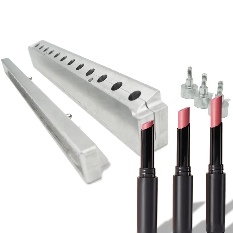 Custom Lipstick Mold 12 Cavities Sharp Angled Tip Sharp Edge Lipstick Aluminum Mold Cheap Price Mold Manufacturer