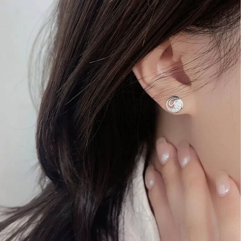 الحلي البسيطة الرجعية المرأة S925 الفضة جولة الملحقات الإبداعية العصرية الجديدة