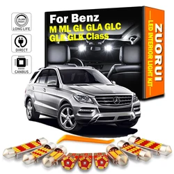 ZUORUI Canbus Car LED Interior Light Kit For Mercedes Benz W163 W164 W166 X164 X166 X204 X156 X253 M ML GL GLA GLC GLE GLK Class