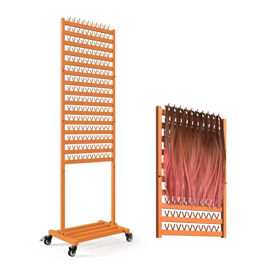 

Подставка для плетения волос, 300 колышков, регулируемая по высоте, мобильный держатель для волос, органайзер на колесах, двусторонняя подставка-разделитель, Sta