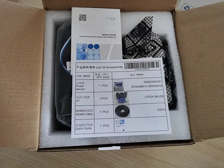 smart meter Power Sensor Dtsu666-H 250A/50mA Three Phase Smart Meter