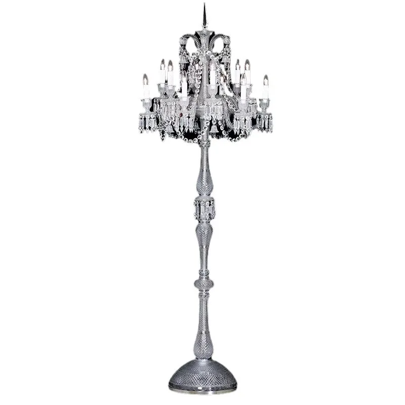 مصباح كريستال أوروبي مصباح أرضي لغرفة النوم مصباح ديكور لغرفة المعيشة الأمريكية #1