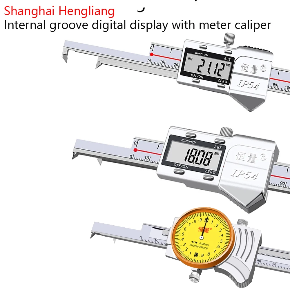 

Electronic Inner Groove Width Digital Caliper 4-150 200mm High-Precision 0.01 Hole Inner Groove Groove Groove Measurement Tool