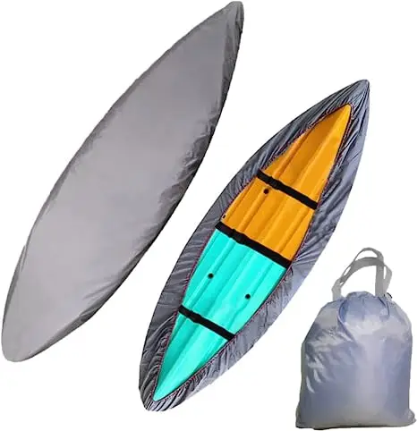 

420D Heavy Duty Waterproof UV Resistant Kayak and Boat Cover for Outdoor Storage