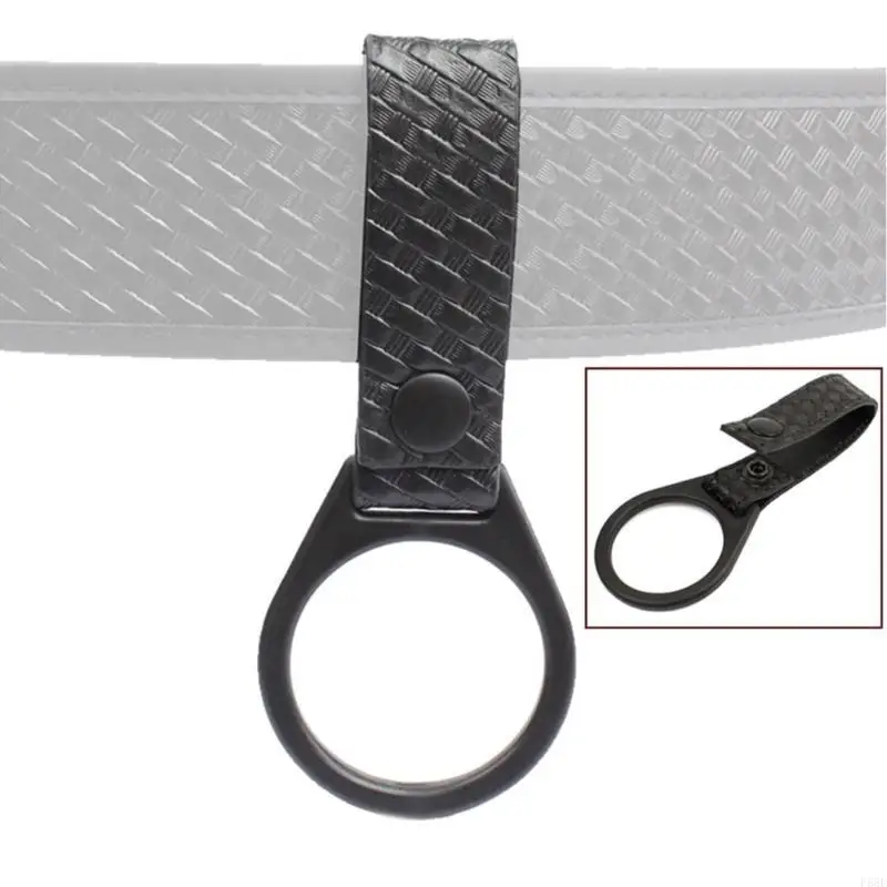 حامل حلقي لمصباح يدوي بمشبك F68F لحزام الخدمة للحفاظ على مصباح يدوي لخلية C/D