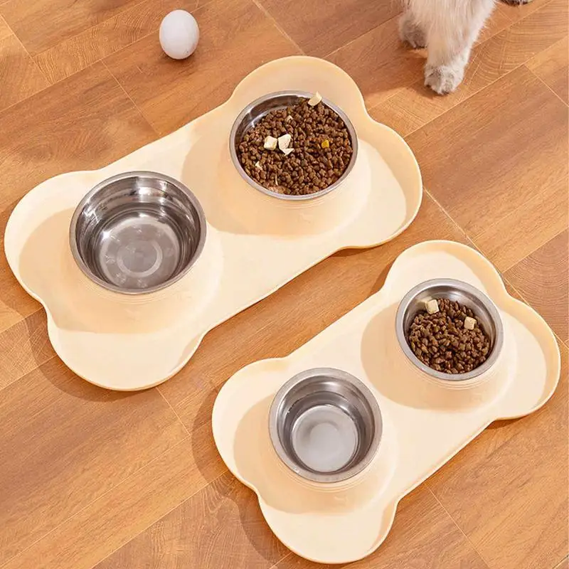 Stainless Steel Dog Bowl Pets Eating Bowls Slow Feeders Stainless Steel Food Bowls With Non-skid Base And Spill Prevention For