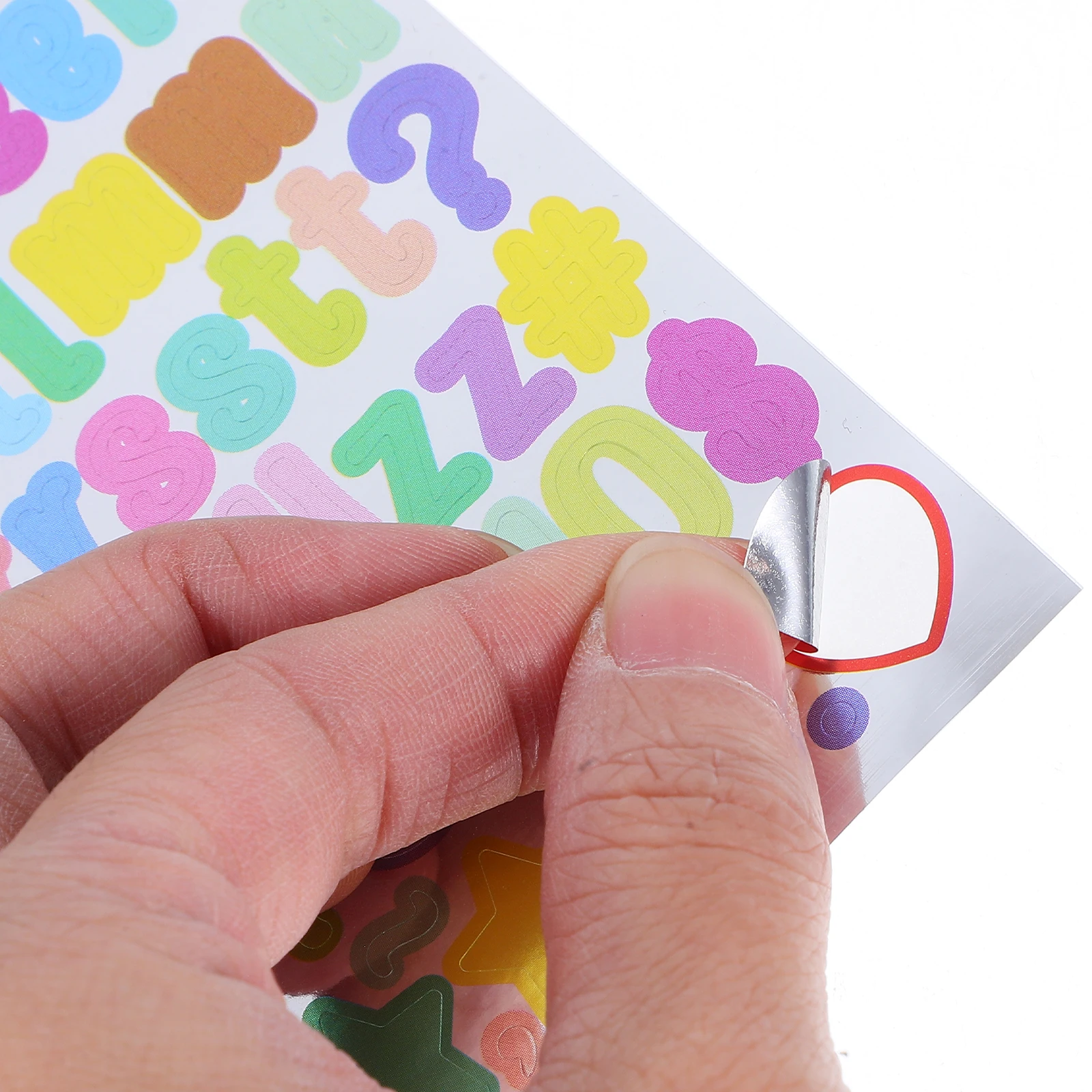 10pcs Colorful Scrapbook Letters Lettering For Crafts Vinyl Alphabet Letters Numbers Self Adhesive Scrapbook Crafts